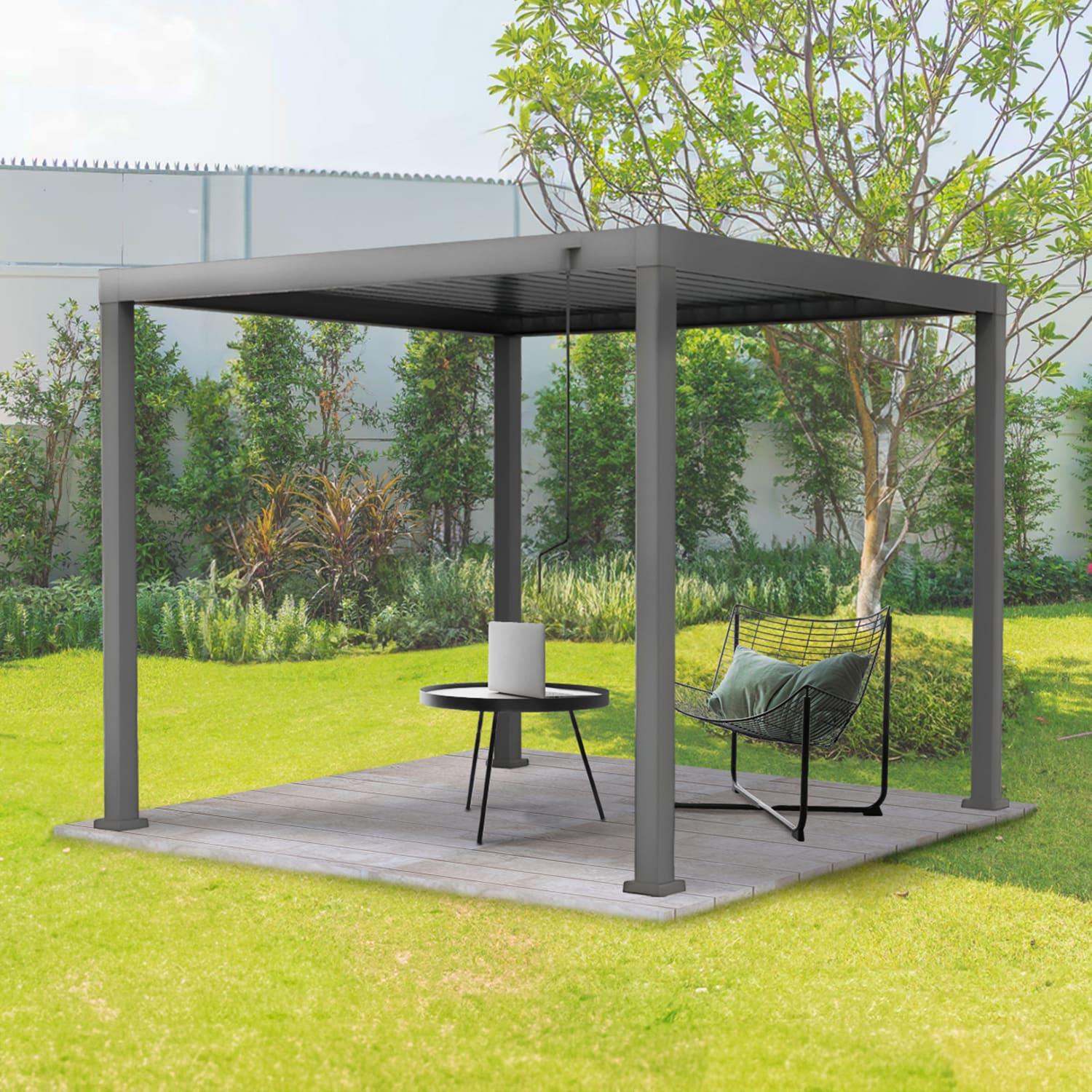 Pérgola Bioclimática 3x3mts Arcadia Vincenzi – Vincenzi.cl