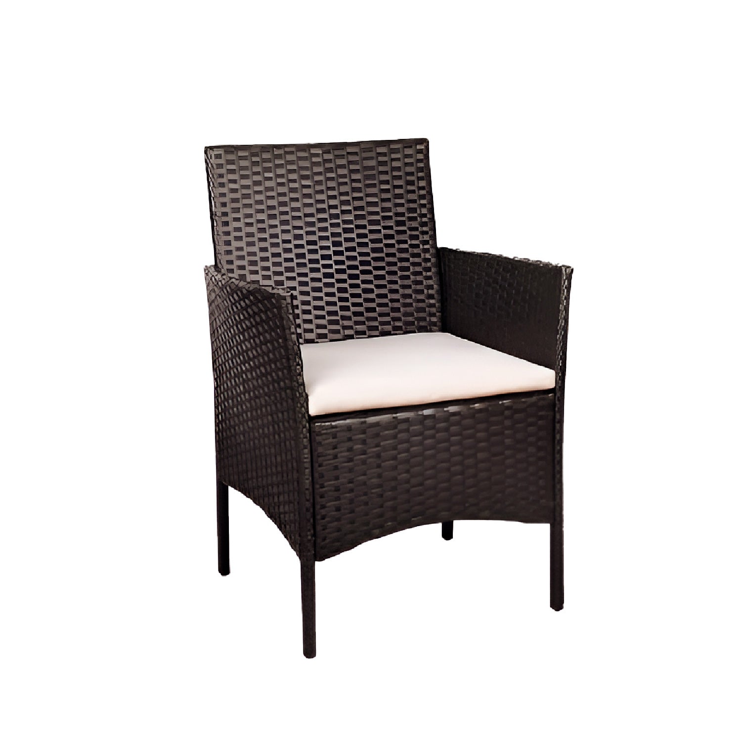 Set Juego De Terraza 4pcs Mesa Sillas Sillon Rattan Vincenzi