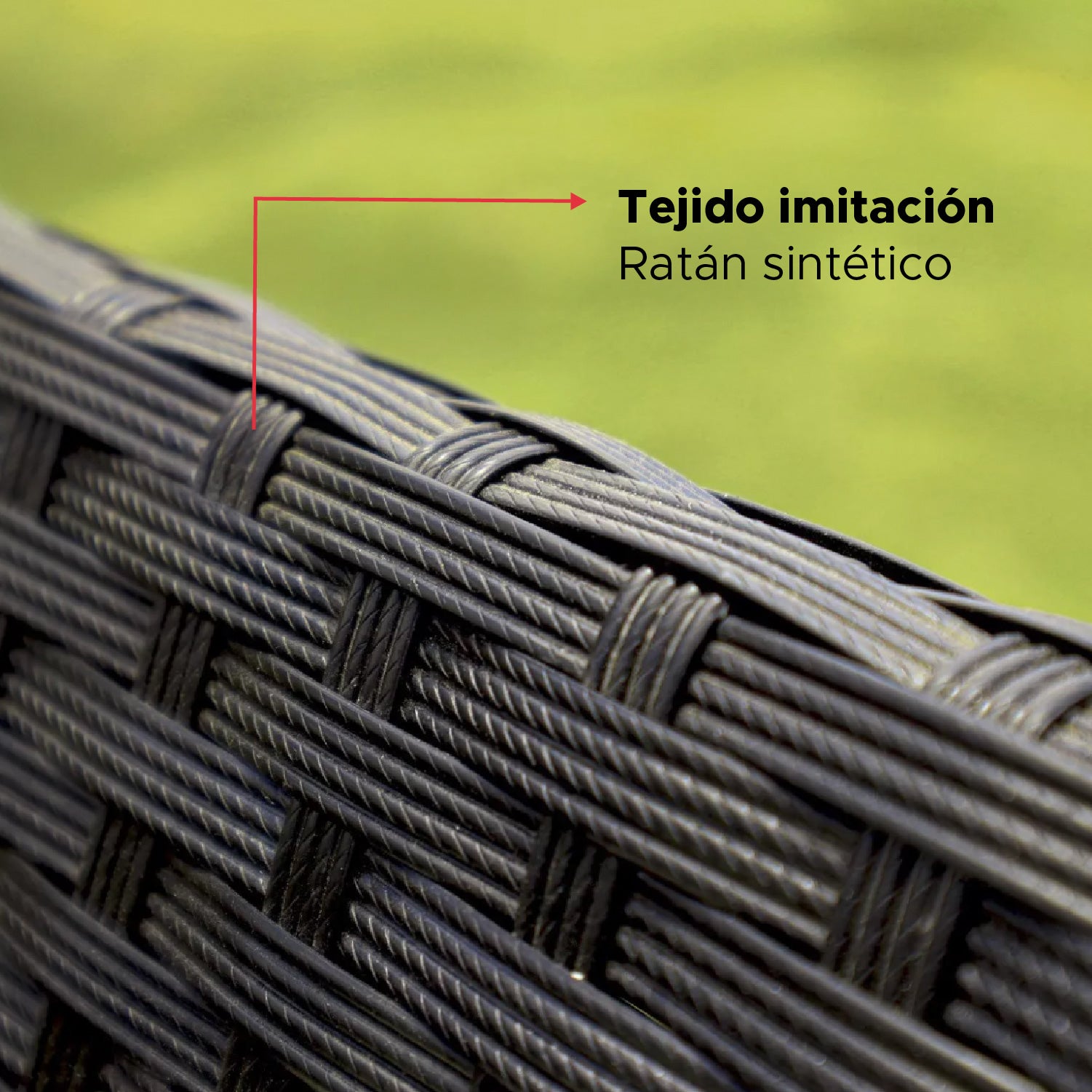 Set Juego De Terraza 4pcs Mesa Sillas Sillon Rattan Vincenzi