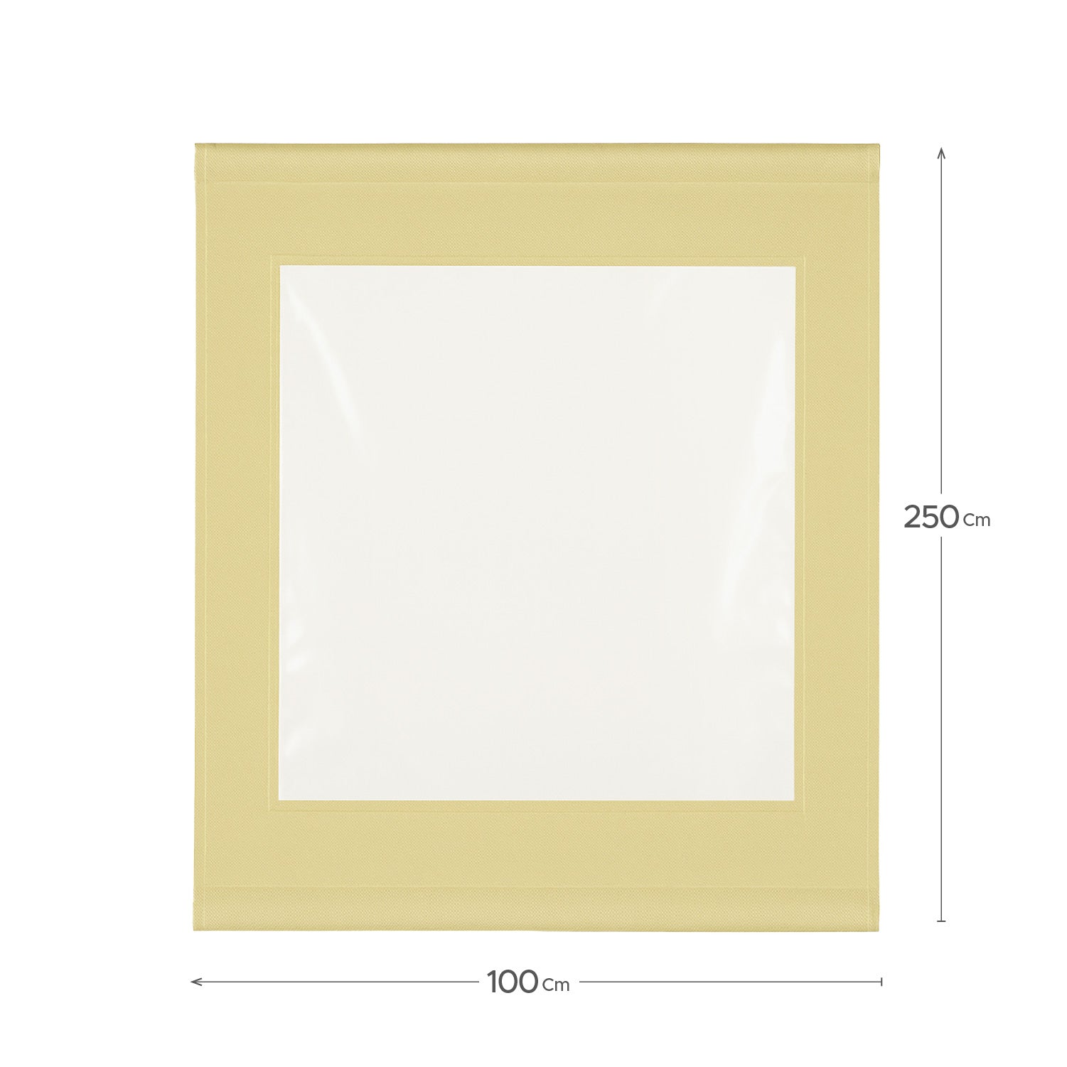 Cortina Roller Cierre de Terraza Beige 100x250cm