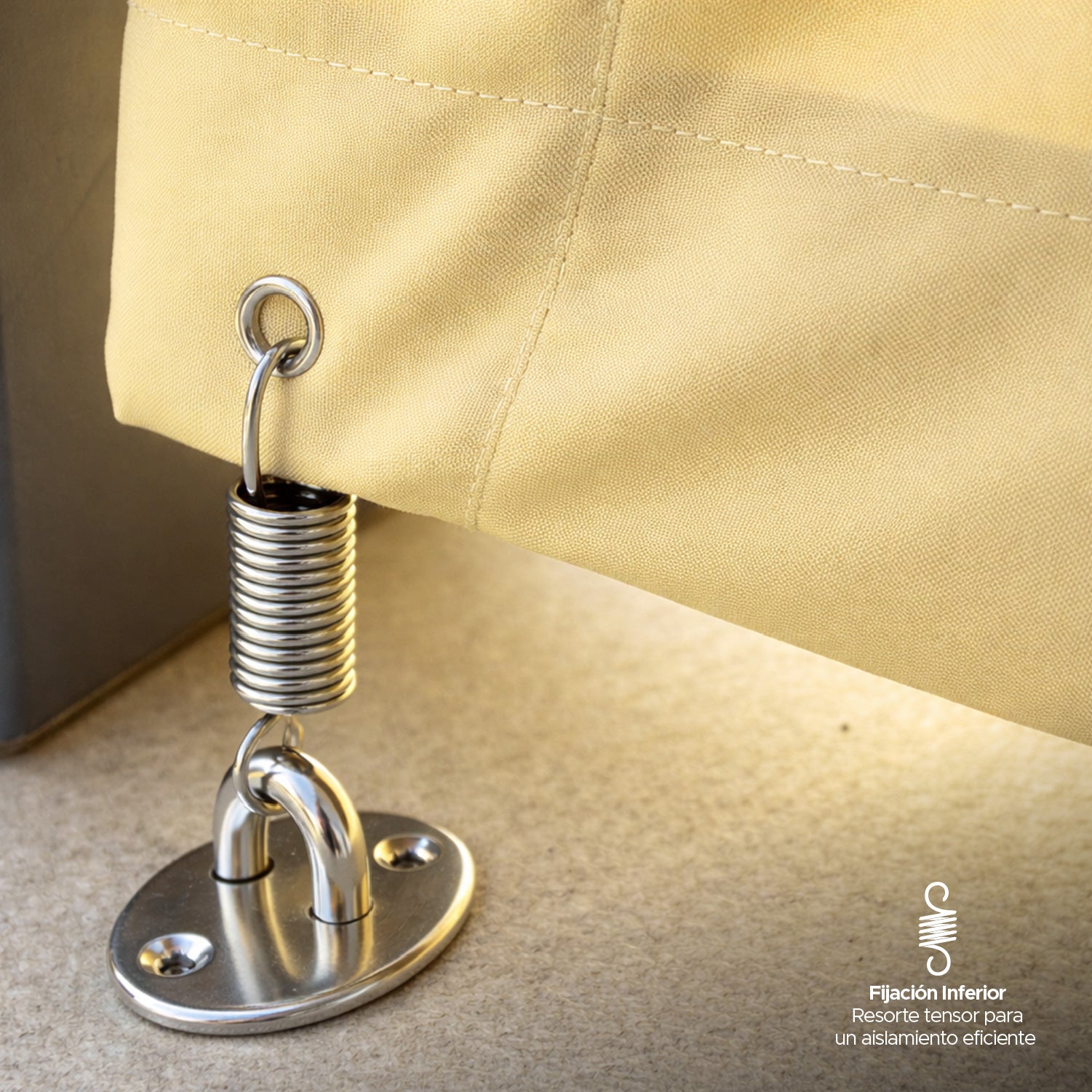 Cortina Roller Cierre de Terraza Beige 100x250cm