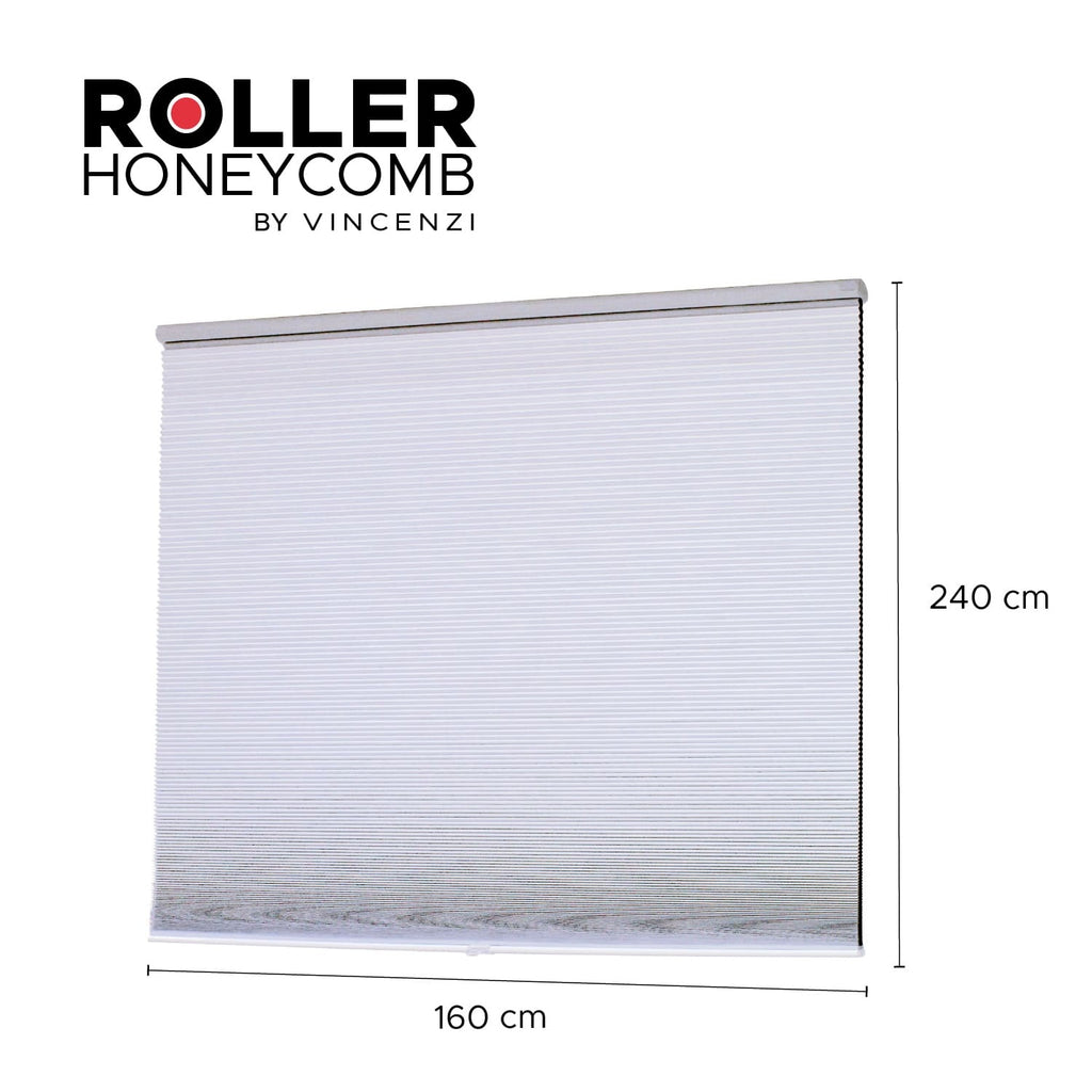Cortina Honeycomb Termoacústica Blanca 160x240cm