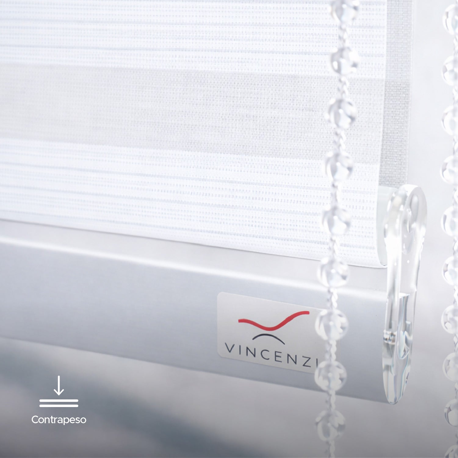 Cortina Roller Duo Blanca 160x240 cm Vincenzi