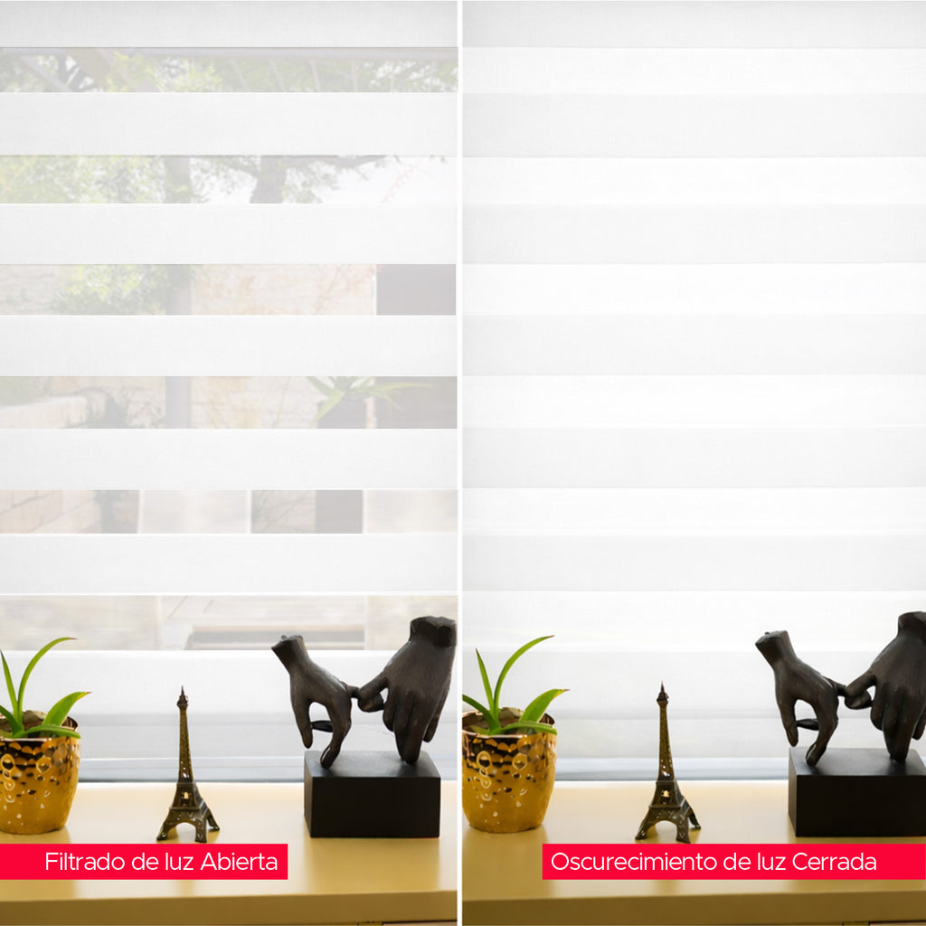 Cortina Roller Duo Blanca 160x240 cm Vincenzi