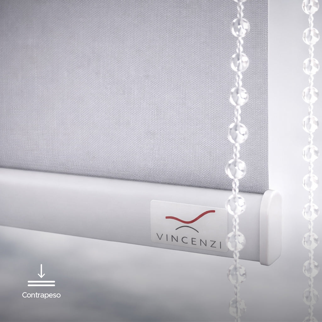 Cortina Roller Blackout Bicolor Vincenzi 120x230 cm