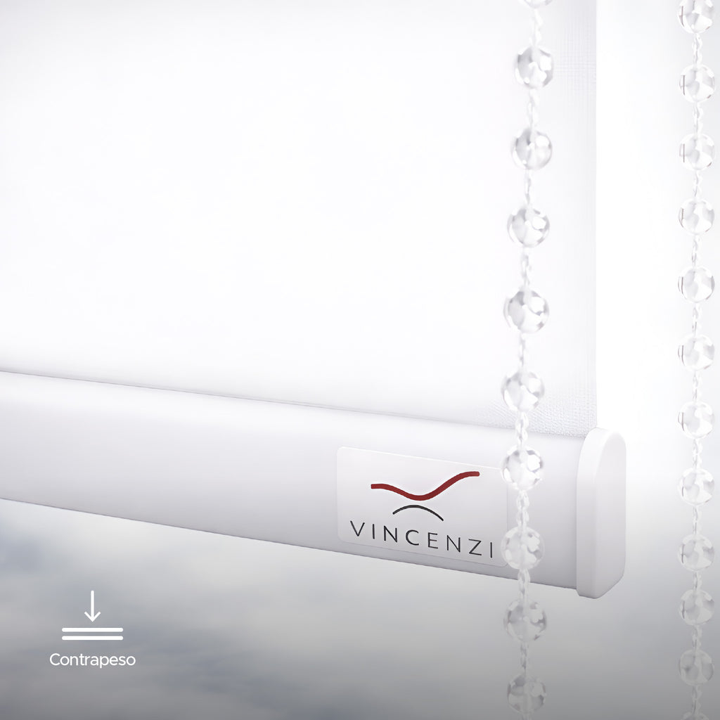 Cortina Roller Blackout Blanca 140x230cm