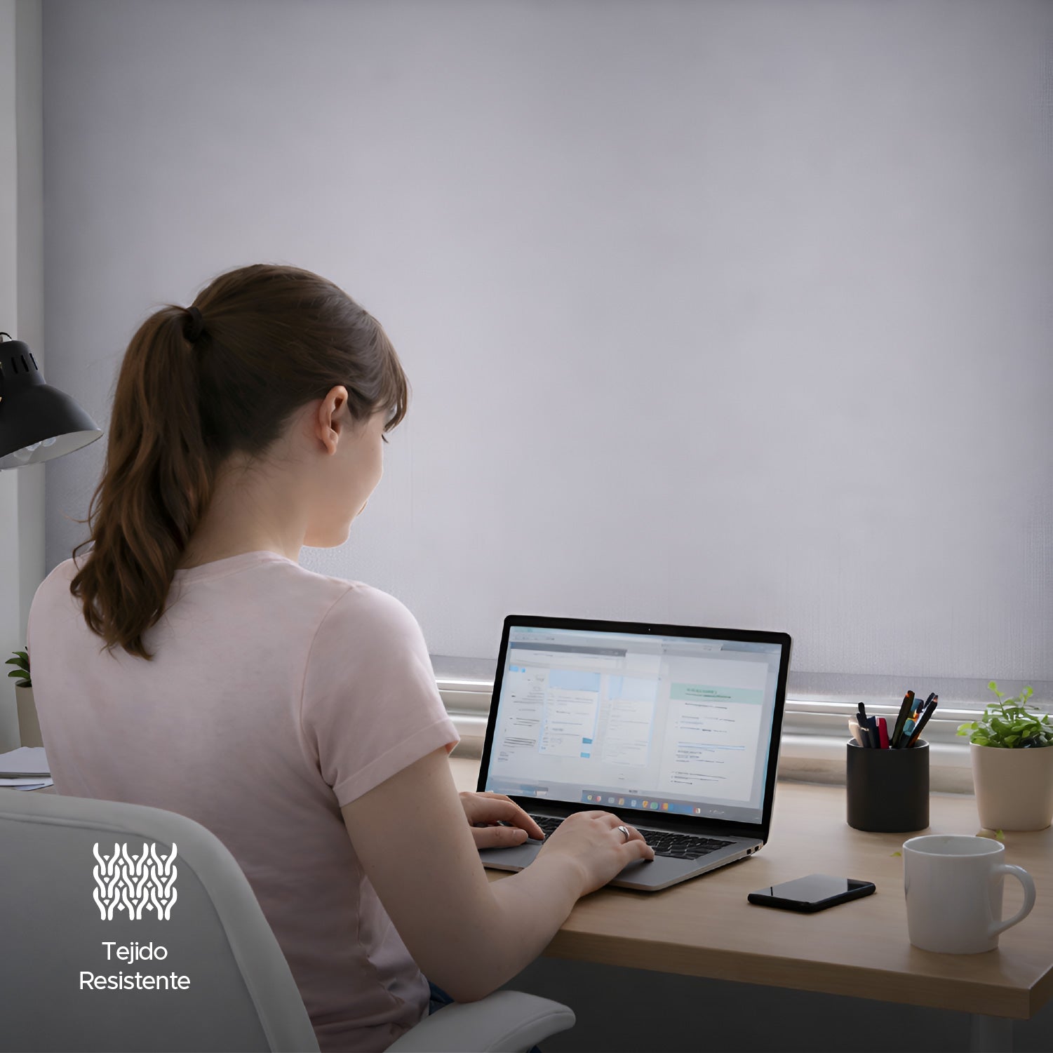 Cortina Roller Blackout Gris 140x230cm