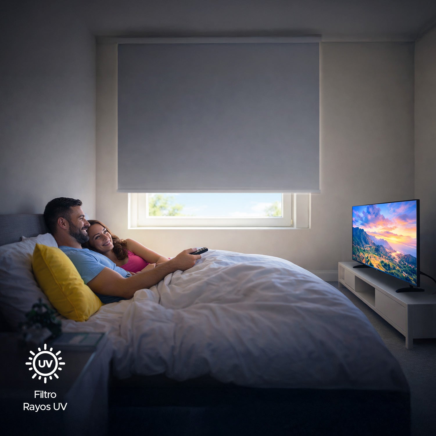 Cortina Roller Blackout Gris 140x230cm