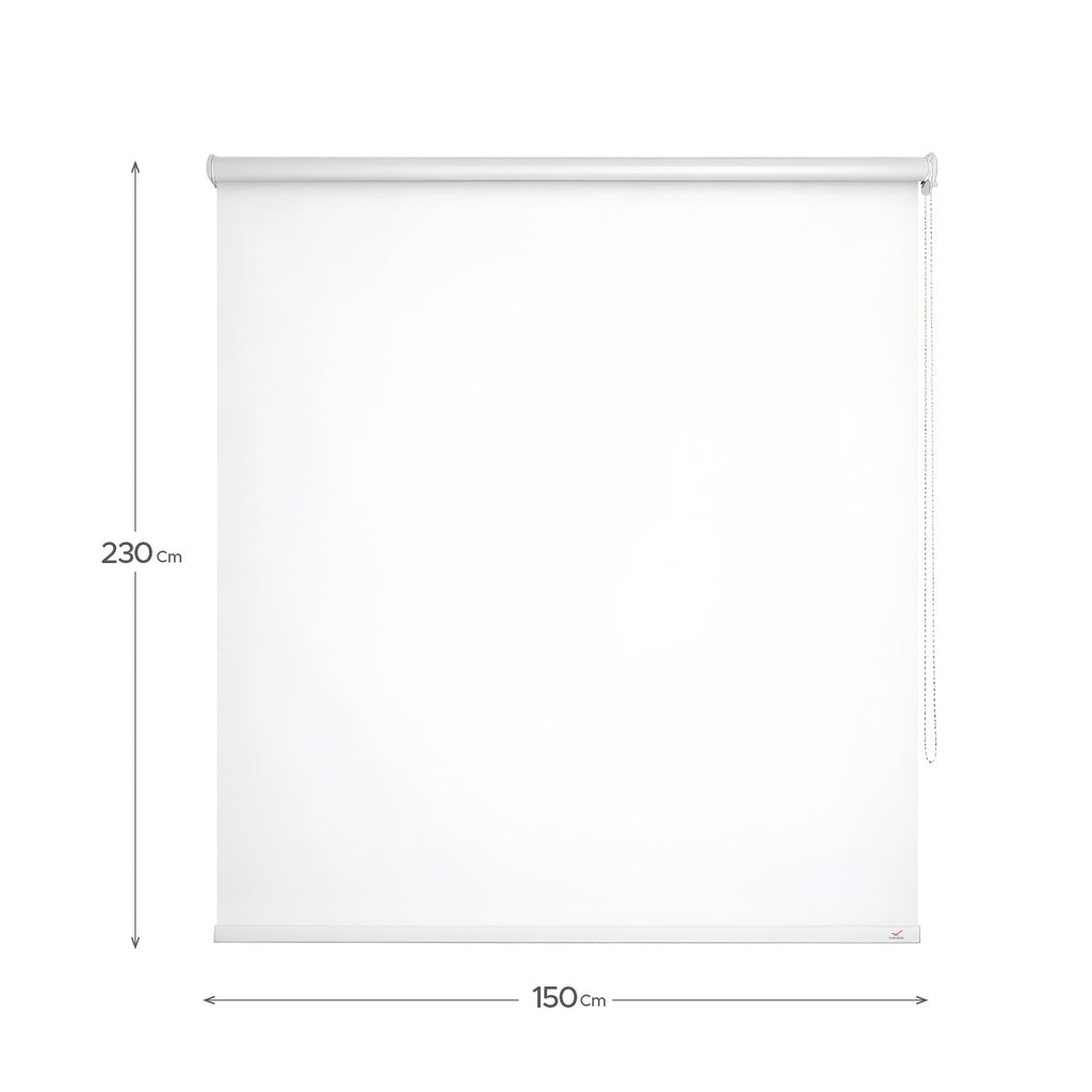 Cortina Roller Blackout Blanca 150x230cm