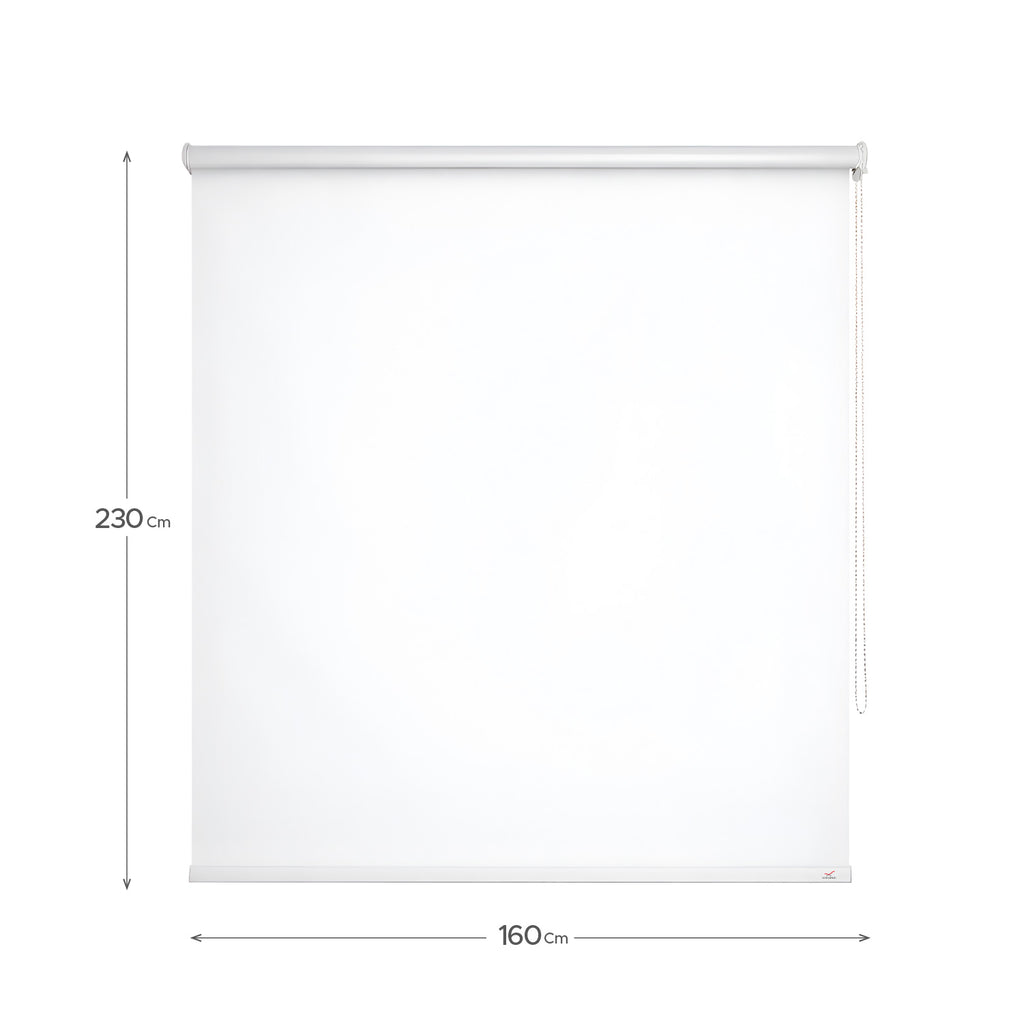 Cortina Roller Blackout Blanca 160x230cm