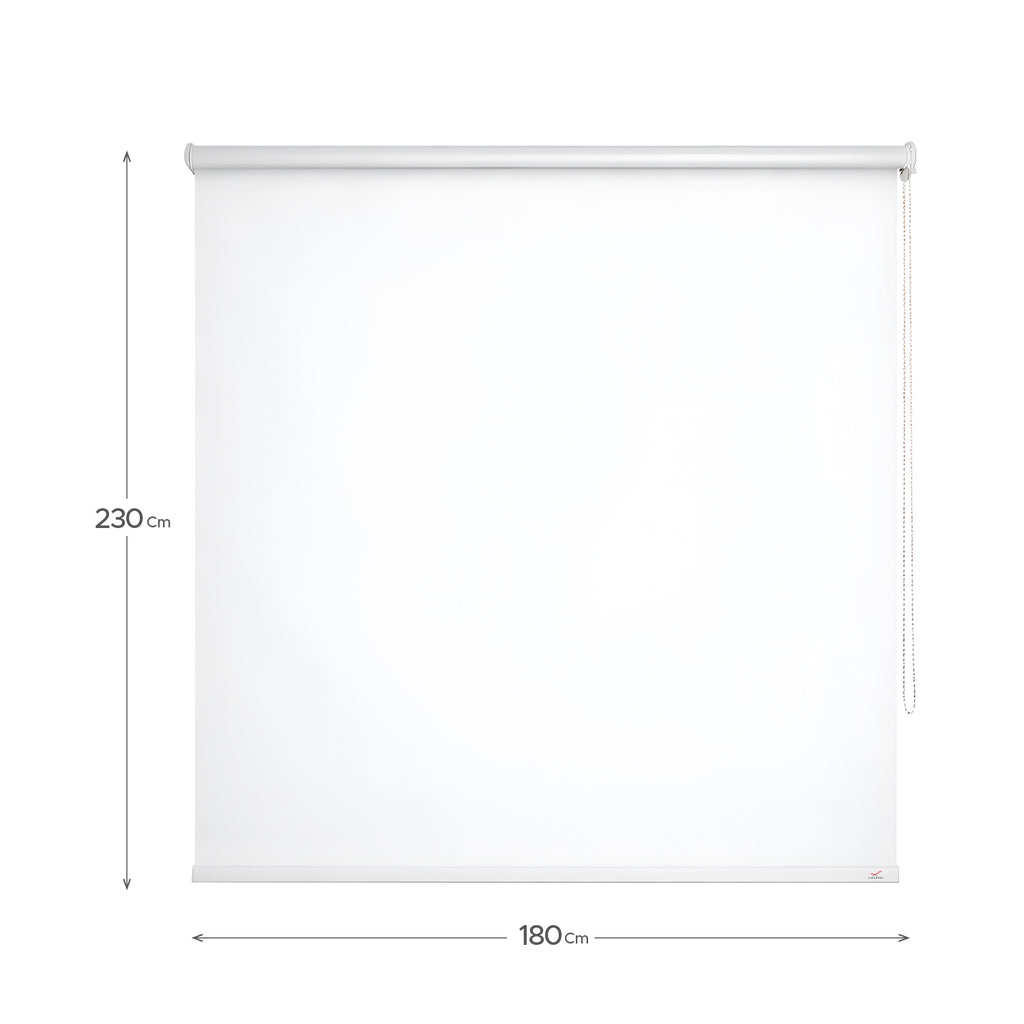 Cortina Roller Blackout Blanca 180x230cm