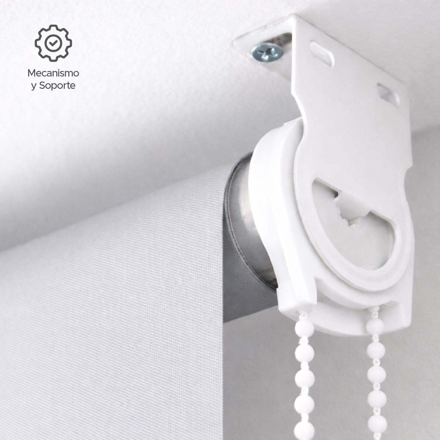 Cortina Roller Blackout Gris 180x230cm