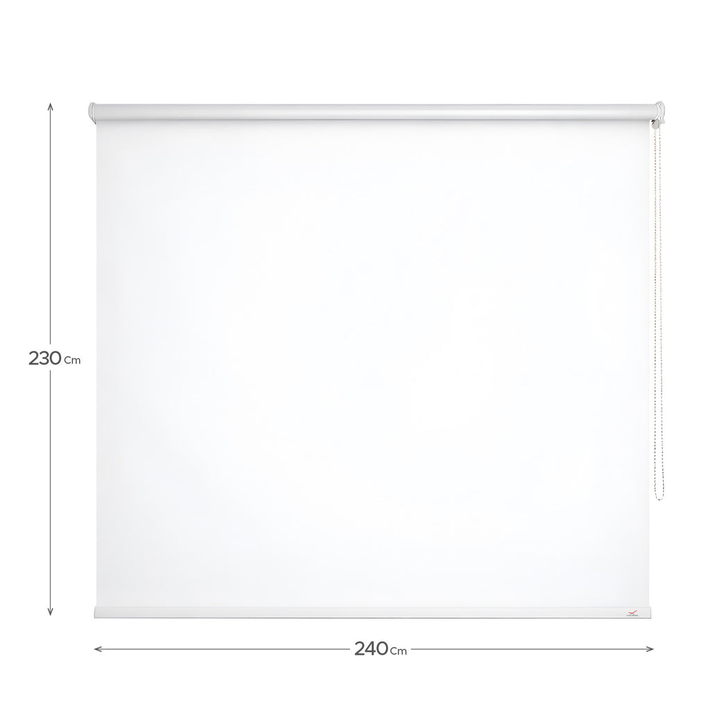 Cortina Roller Blackout Blanca 240x230cm