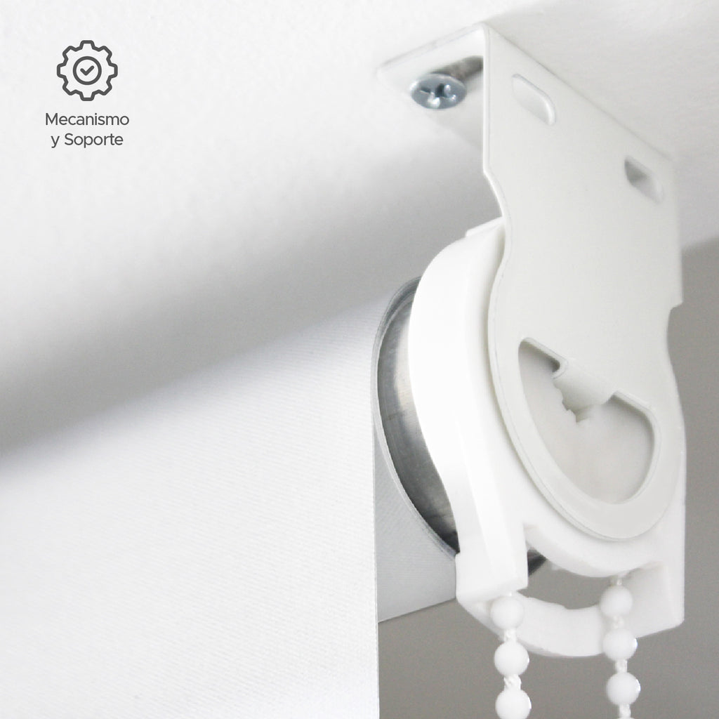 Cortina Roller Blackout Blanca 240x230cm