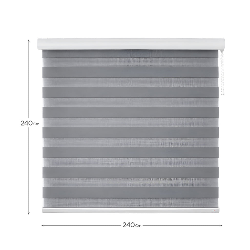 Cortina Roller Duo Gris 240x240cm