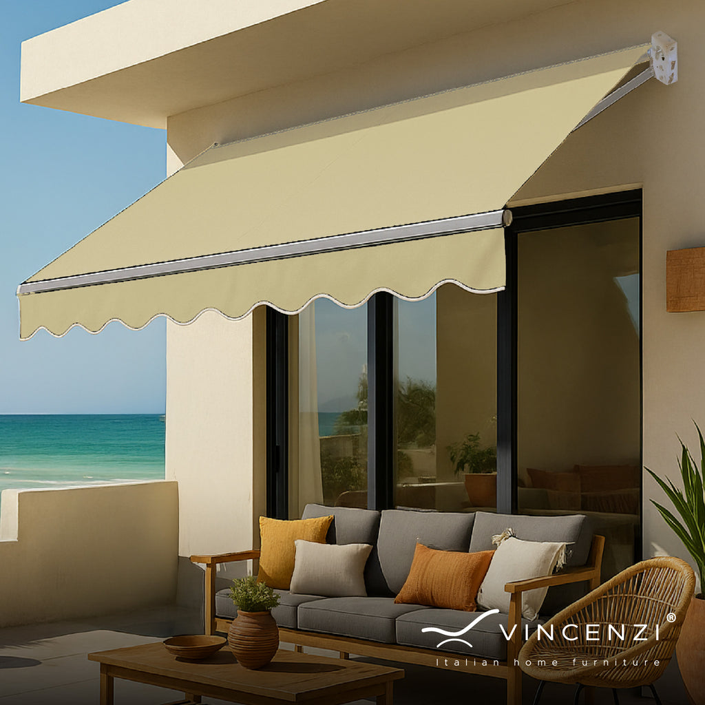 Toldo Con Brazo Retráctil Terrazas 3x2.5 Mts Beige