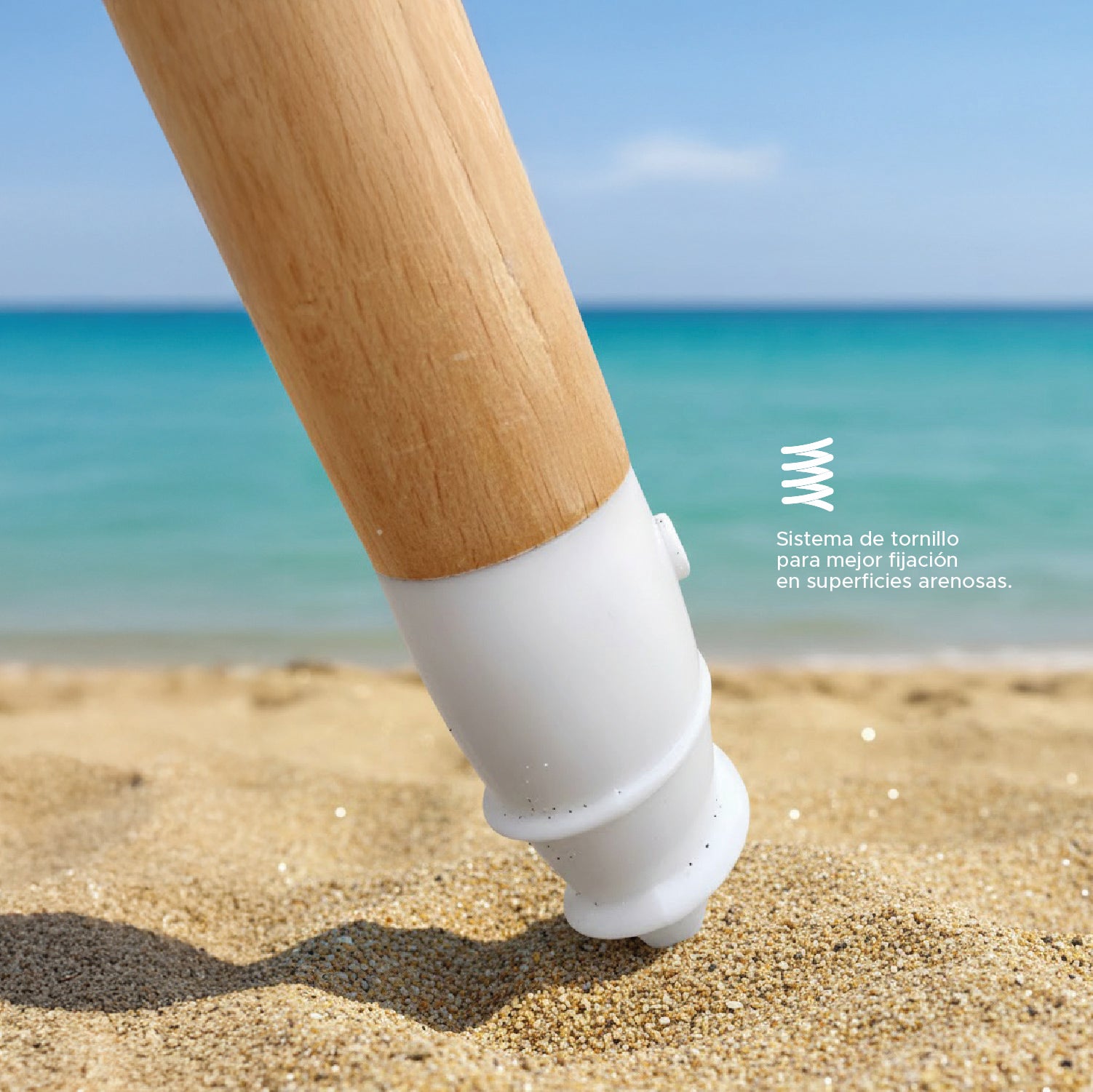 Quitasol Filtro Uv Sombrilla Paraguas Playa Terraza Vincenzi