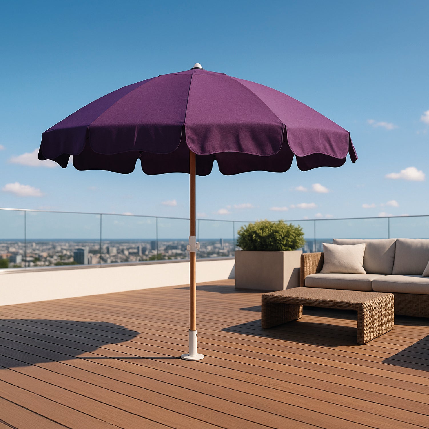 Quitasol Filtro Uv Sombrilla Paraguas Playa Terraza Vincenzi