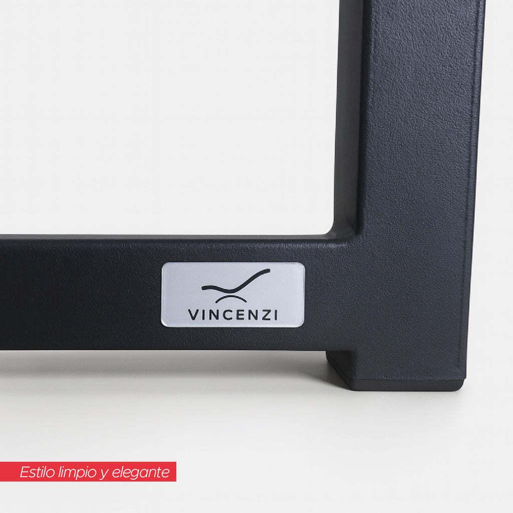 Base para cama Europea Acero Negro 105X190 cm 1,5 Pza Vincenzi