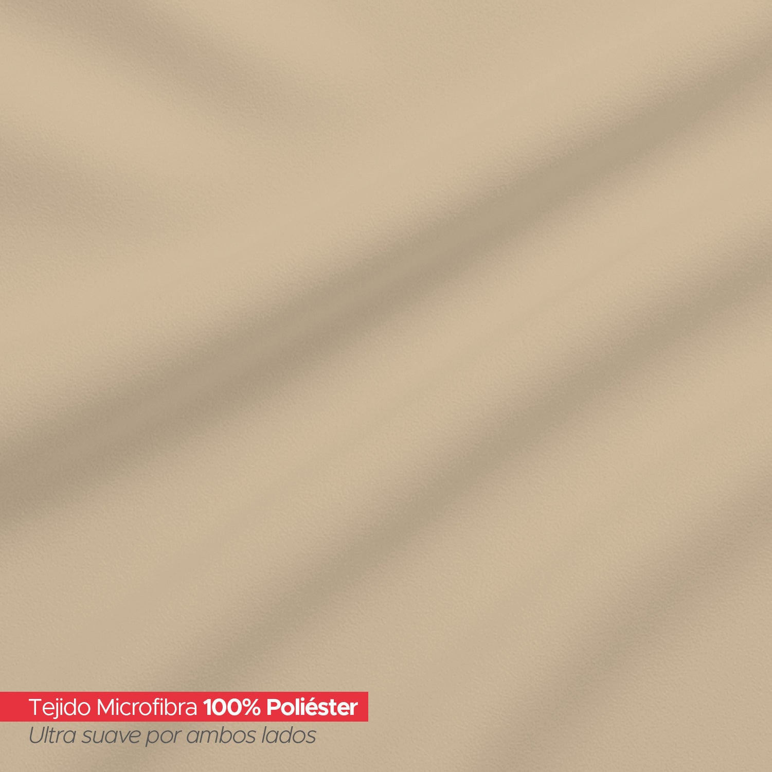 Juego De Sábanas Beige 1800 Hilos Ultra Suave Tamaño King Vincenzi