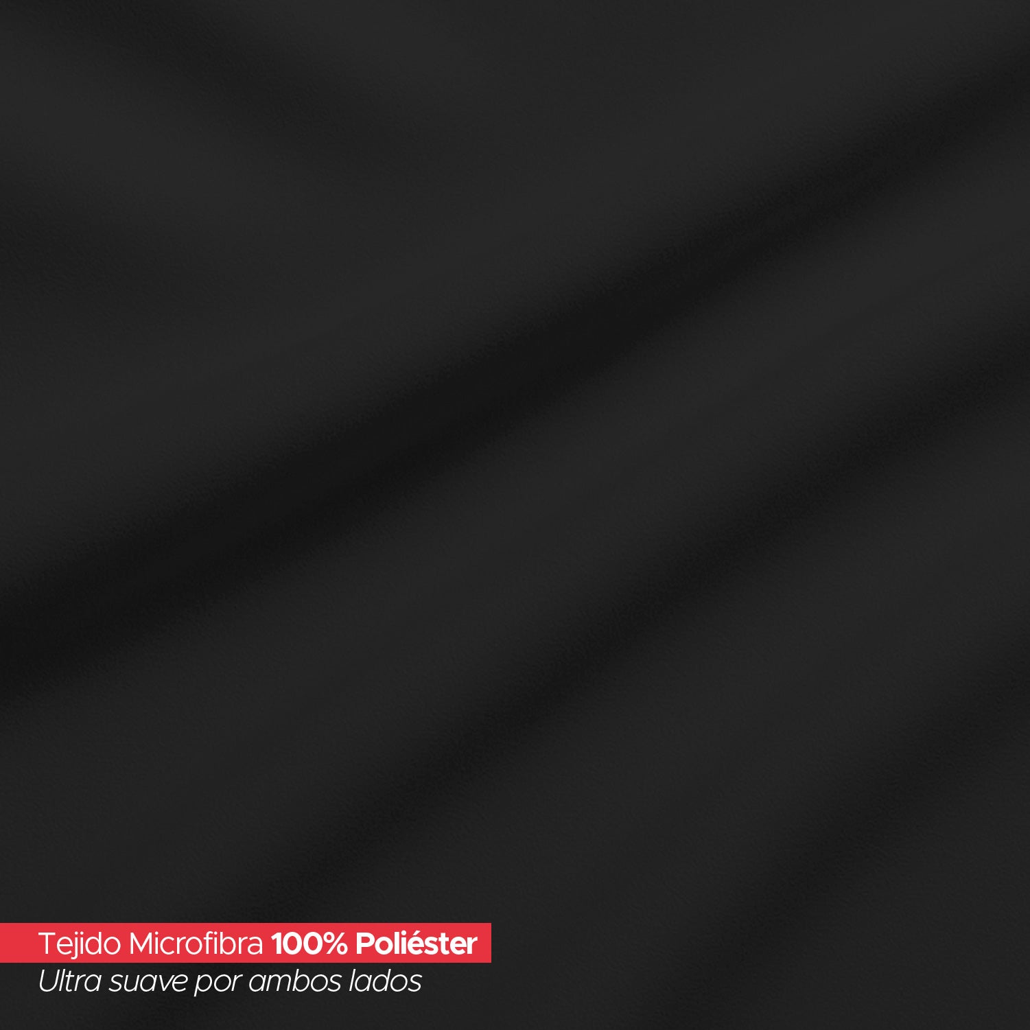 Juego De Sábanas 1800 Hilos 1,5 Plazas Negro Ultra Suave Vincenzi