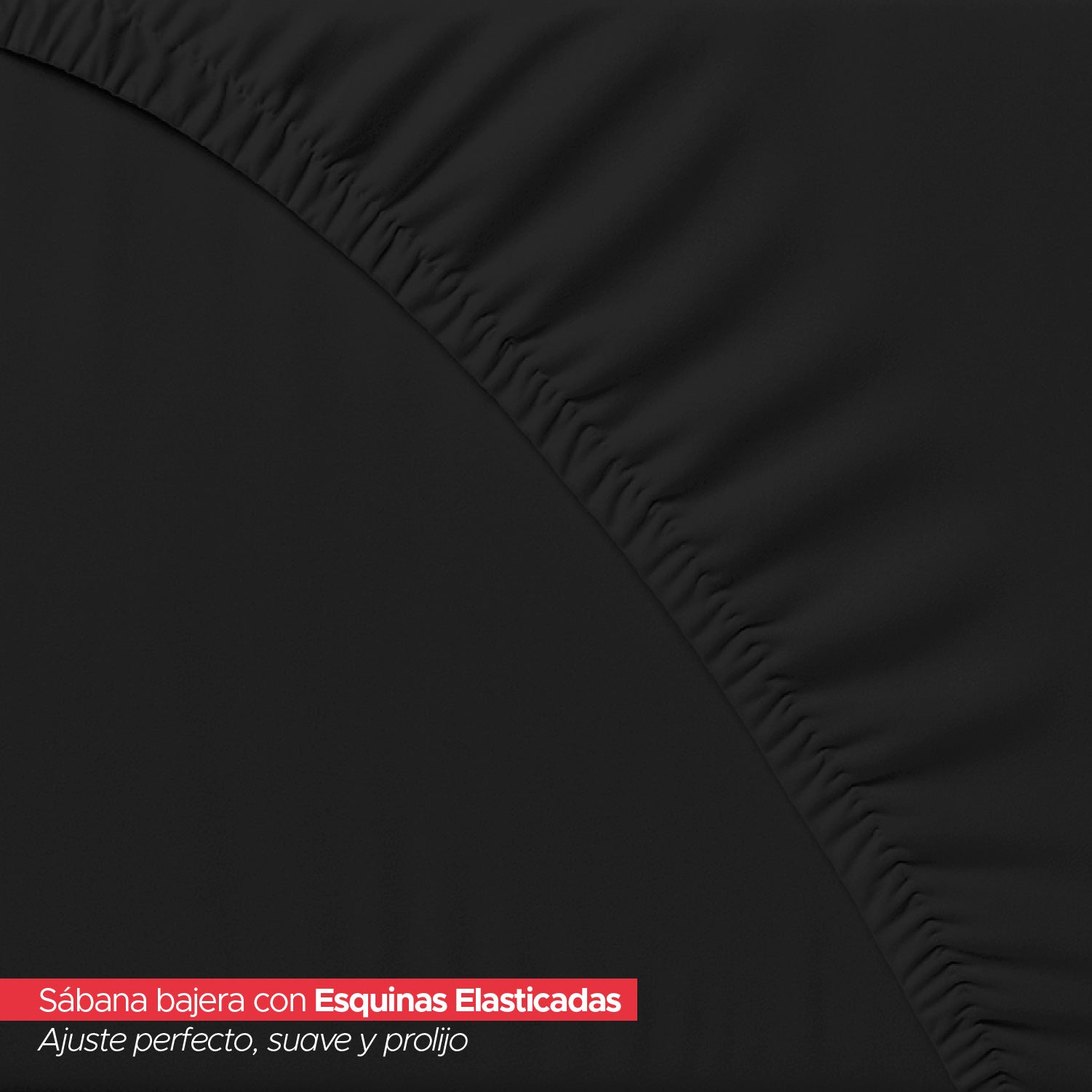 Juego de Sábana Negra 1800 hilos Ultra suave 2 plazas Vincenzi
