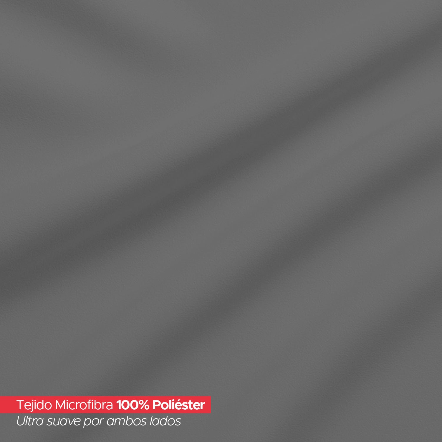 Juego De Sábanas 1800 Hilos 1,5 Plazas Gris Ultra Suave Vincenzi