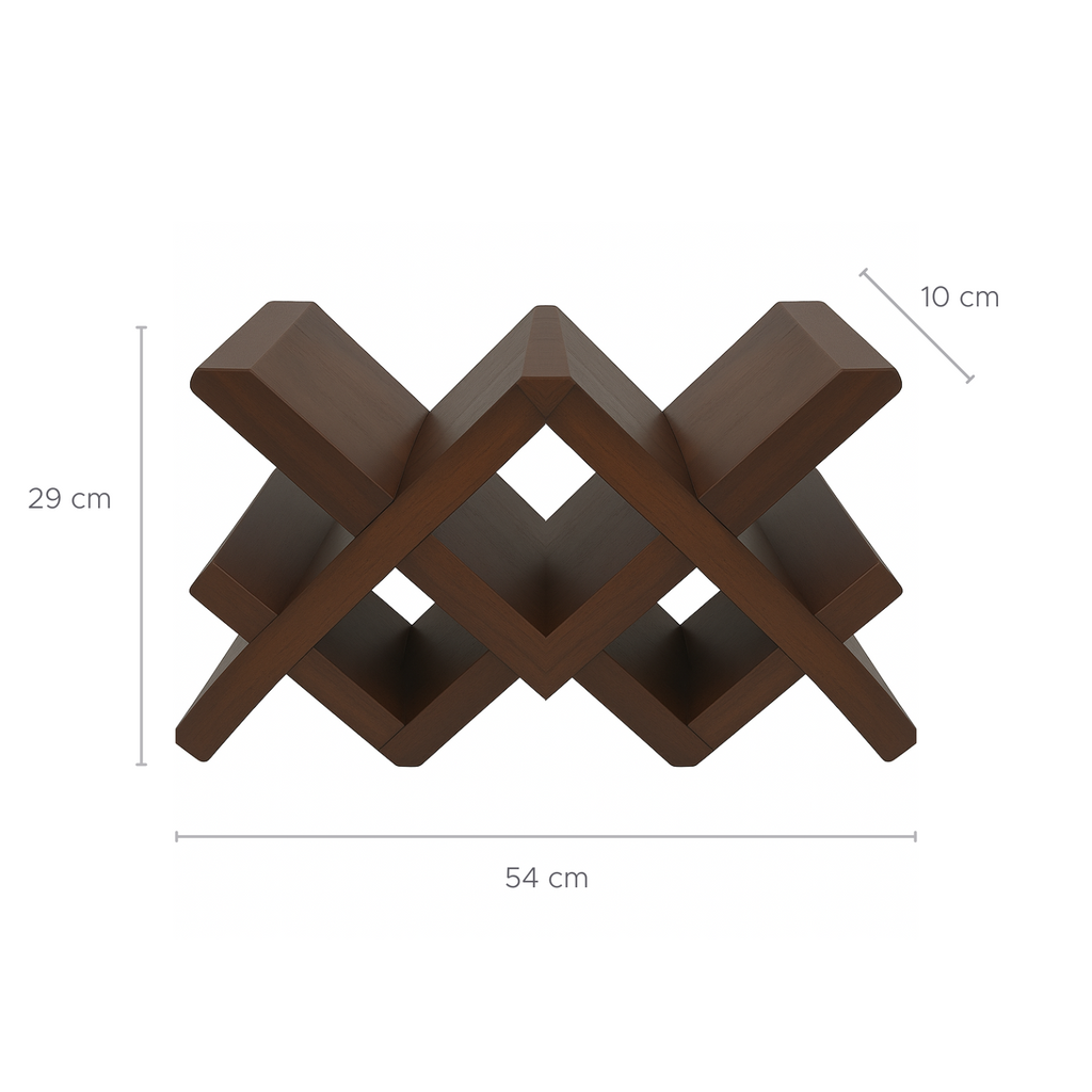 Soporte Madera Para Mesa Tipo Cava Para 7 Botellas De Vino