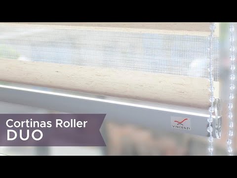 Cortina Roller Duo Lino Blanco Grain 160x240cm