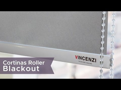 Cortina Roller Blackout Bicolor Vincenzi 180x230 cm