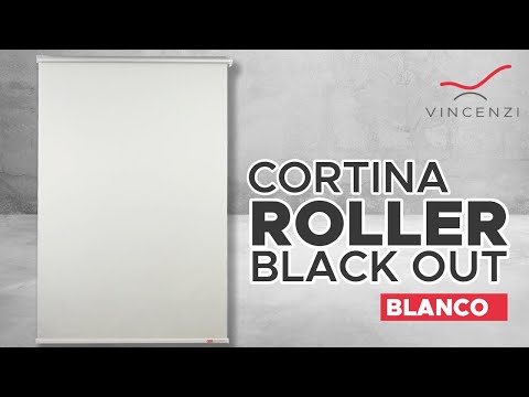 Cortina Roller Blackout Bicolor Vincenzi 180x230 cm
