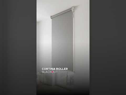 Cortina Roller Blackout Bicolor Vincenzi 120x230 cm